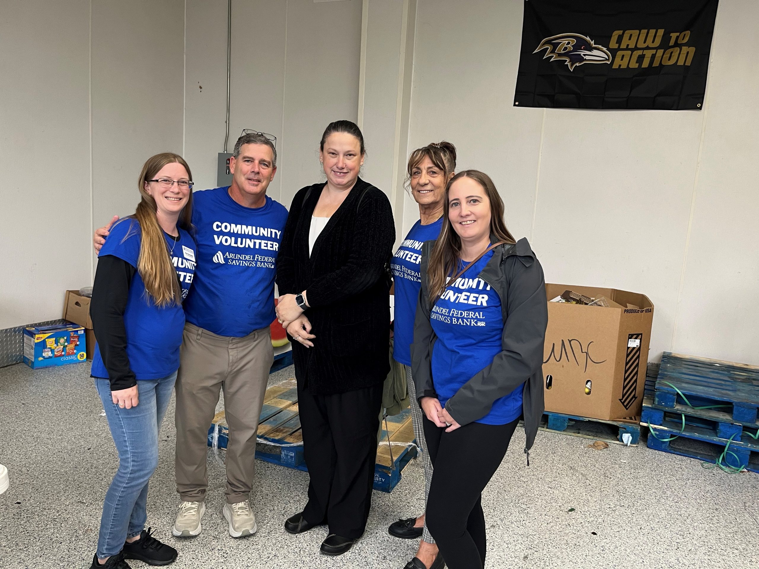 Arundel Bank employees volunteering at City of Refuge, Baltimore